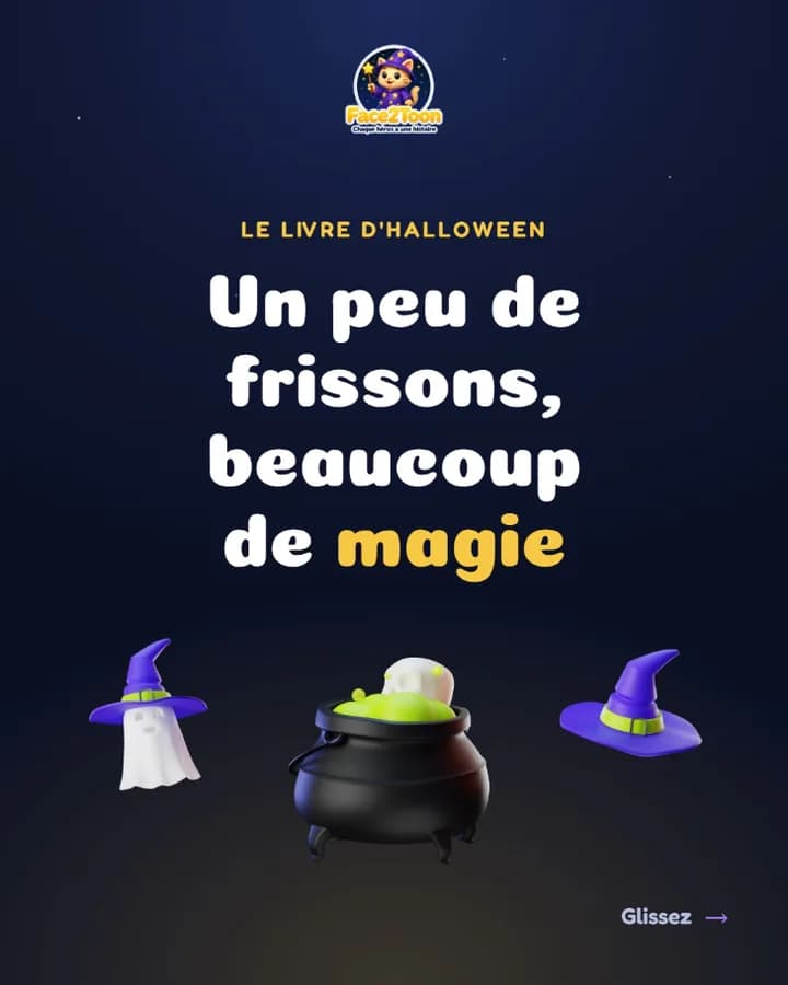 Le livre d'Halloween Face2Toon : un peu de frissons, beaucoup de magie